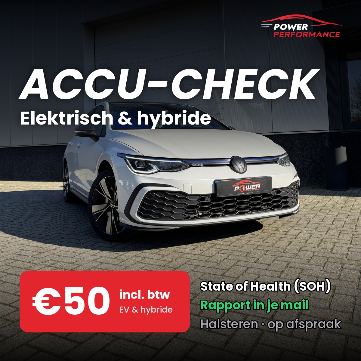 Accu-check EV & hybride | SOH-rapport €50 | Halsteren
